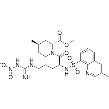 (2R,4R)-1-[(2S)-5-[[Imino(nitroamino)methyl]amino]-2- [[(3-methyl-8-quinolinyl)sulfonyl]amino]-1-oxopentyl]-4-methyl-piperidinecarboxylic Acid Methyl Ester (Argatroban Impuruity）|CS-0165463