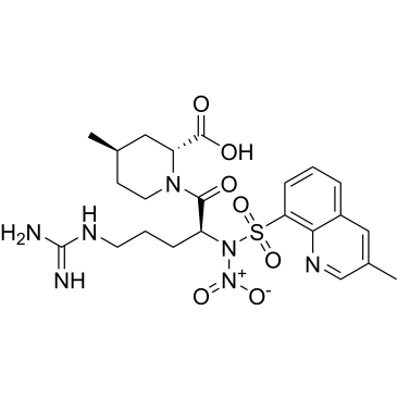 (2R,4R)-4-Methyl-1-(N2-((3-methylquinolin-8-yl)sulfonyl)-N2-nitro-L-arginyl)piperidine-2-carboxylic Acid (Argatroban Impuruity）|CS-0165496