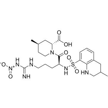 (2R,4R)-4-methyl-1-((2S)-2-(3-methyl-1,2,3,4-tetrahydroquinoline-8-sulfonamido)-5-(3-nitroguanidino)pentanoyl)piperidine-2-carboxylic acid  Argatroban Impurity|CS-0165509