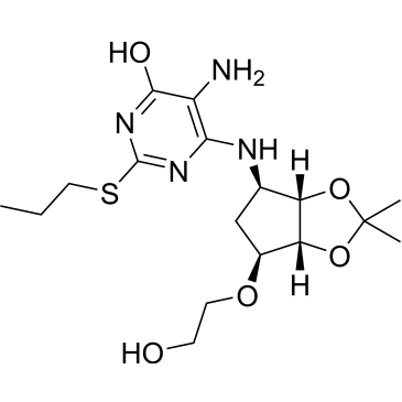 5-amino-6-(((3aS,4R,6S,6aR)-6-(2-hydroxyethoxy)-2,2-dimethyltetrahydro-3aH-cyclopenta[d][1,3]dioxol-4-yl)amino)-2-(propylthio)pyrimidin-4-ol  (Ticagrelor Impuruity）|CS-0165743