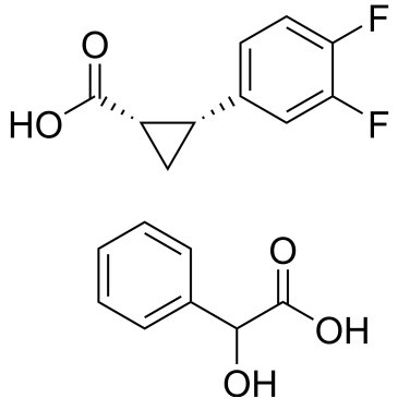 (1R,2R)-2-(3,4-difluorophenyl)cyclopropanecarboxylic acid compound with (S)-2-hydroxy-2-phenylacetic acid (1:1)  (Ticagrelor Impuruity）|CS-0165748