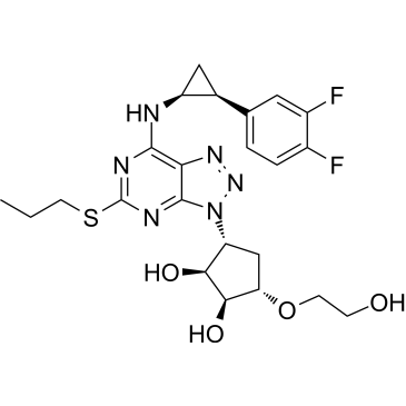 (1S,2S,3R,5S)-3-(7-(((1S,2S)-2-(3,4-Difluorophenyl)cyclopropyl)amino)-5-(propylthio)-3H-[1,2,3]triazolo[4,5-d]pyrimidin-3-yl)-5-(2-hydroxyethoxy)cyclopentane-1,2-diol Ticagrelor Impurity|CS-0165756