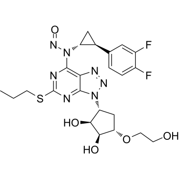 N-((1R,2S)-2-(3,4-Difluorophenyl)cyclopropyl)-N-(3-((1R,2S,3S,4S)-2,3-dihydroxy-4-(2-hydroxyethoxy)cyclopentyl)-5-(propylthio)-3H-[1,2,3]triazolo[4,5-d]pyrimidin-7-yl)nitrous amide  Ticagrelor Impurity|CS-0165761