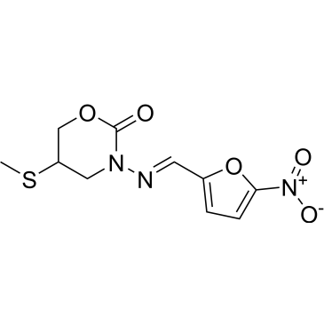 (E)-5-(Methylthio)-3-(((5-nitrofuran-2-yl)methylene)amino)-1,3-oxazinan-2-one (Nifuratel Impuruity）|CS-0165793