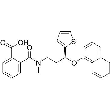 (S)-2-(methyl(3-(naphthalen-1-yloxy)-3-(thiophen-2-yl)propyl)carbamoyl)benzoic acid  (Duloxetine Impuruity）|CS-0166052