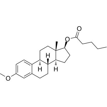 (8R,9S,13S,14S,17S)-3-Methoxy-13-methyl-7,8,9,11,12,13,14,15,16,17-decahydro-6H-cyclopenta[a]phenanthren-17-yl Pentanoate Estradiol Impurity|CS-0166065
