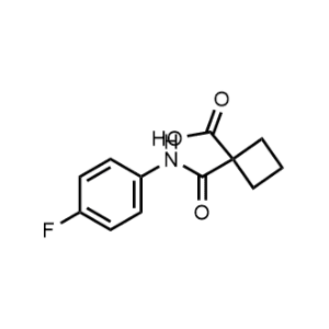 1-((4-fluorophenyl)carbamoyl)cyclobutanecarboxylic acid  Cabozantinib Impurity|CS-0166339