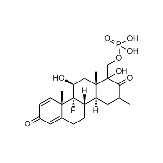 ((4aS,4bS,10aS,10bR,11S,12aS)-10b-Fluoro-1,11-dihydroxy-3,10a,12a-trimethyl-2,8-dioxo-1,2,3,4,4a,4b,5,6,8,10a,10b,11,12,12a-tetradecahydrochrysen-1-yl)methyl dihydrogen Phosphate (Dexamethasone Impuruity）