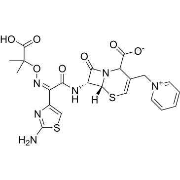 (6R,7R)-7-((Z)-2-(2-Aminothiazol-4-yl)-2-(((2-carboxypropan-2-yl)oxy)imino)acetamido)-8-oxo-3-(pyridin-1-ium-1-ylmethyl)-5-thia-1-azabicyclo[4.2.0]oct-3-ene-2-carboxylate (Ceftazidime Impuruity）|CS-0166370