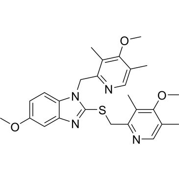 5-methoxy-1-((4-methoxy-3,5-dimethylpyridin-2-yl)methyl)-2-(((4-methoxy-3,5-dimethylpyridin-2-yl)methyl)thio)-1H-benzo[d]imidazole  (Omeprazole Impuruity）|CS-0166411
