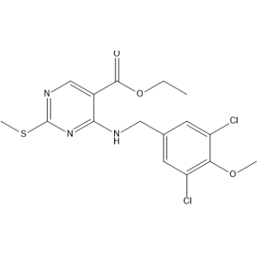 ethyl 4-((3,5-dichloro-4-methoxybenzyl)amino)-2-(methylthio)pyrimidine-5-carboxylate  Avanafil Impurity|CS-0166522