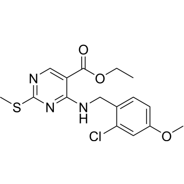 ethyl 4-((2-chloro-4-methoxybenzyl)amino)-2-(methylthio)pyrimidine-5-carboxylate  (Avanafil Impuruity）|CS-0166523