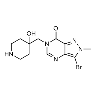 3-Bromo-6-((4-hydroxypiperidin-4-yl)methyl)-2-methyl-2,6-dihydro-7H-pyrazolo[4,3-d]pyrimidin-7-one|CS-0166612