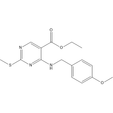 Ethyl 4-((4-methoxybenzyl)amino)-2-(methylthio)pyrimidine-5-carboxylate  Avanafil Impurity|CS-0166955