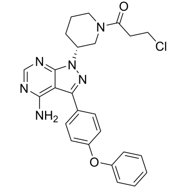 (R)-1-(3-(4-Amino-3-(4-phenoxyphenyl)-1H-pyrazolo[3,4-d]pyrimidin-1-yl)piperidin-1-yl)-3-chloropropan-1-one  Imatinib Impurity|CS-0167019