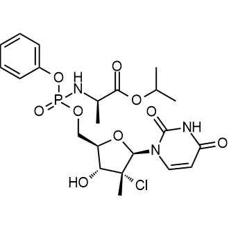 (2R)-Isopropyl 2-(((((2R,3R,4R,5R)-4-chloro-5-(2,4-dioxo-3,4-dihydropyrimidin-1(2H)-yl)-3-hydroxy-4-methyltetrahydrofuran-2-yl)methoxy)(phenoxy)phosphoryl)amino)propanoate sofosbuvir Impurity|CS-0167063