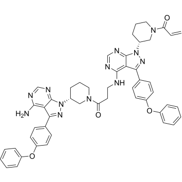 1-((R)-3-(4-((3-((R)-3-(4-Amino-3-(4-phenoxyphenyl)-1H-pyrazolo[3,4-d]pyrimidin-1-yl)piperidin-1-yl)-3-oxopropyl)amino)-3-(4-phenoxyphenyl)-1H-pyrazolo[3,4-d]pyrimidin-1-yl)piperidin-1-yl)prop-2-en-1-one Ibrutinib Impurity|CS-0167132