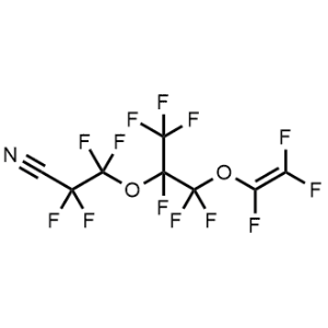 2,2,3,3-Tetrafluoro-3-[[1,1,1,2,3,3-hexafluoro-3-[(1,2,2-trifluorovinyl)oxy]propan-2-yl]oxy]propionitrile|CS-0167837