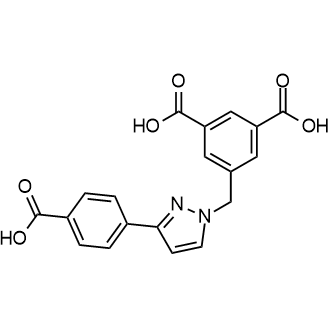 5-[(3-(4-Carboxyphenyl)-1H-pyrazol-1-yl)methyl]isophthalic acid|CS-0169945