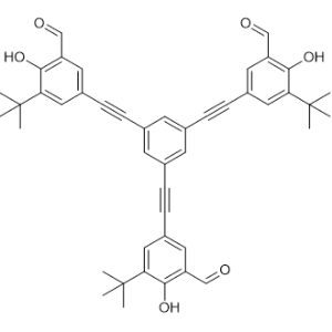 3,3',3''-(1,3,5-Benzenetriyltri-2,1-ethynediyl)tris[5-(1,1-dimethylethyl)-6-hydroxybenzaldehyde]|CS-0170254