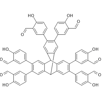 5,5',5'',5''',5'''',5'''''-(9,10-Dihydro-9,10-[1,2]benzenoanthracene-2,3,6,7,14,15-hexayl)hexakis(2-hydroxybenzaldehyde)|CS-0170748
