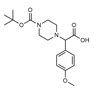 2-(4-(tert-Butoxycarbonyl)piperazin-1-yl)-2-(4-methoxyphenyl)aceticacid|CS-0171790