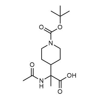 2-Acetamido-2-(1-(tert-Butoxycarbonyl)piperidin-4-yl)propanoicacid|CS-0172010