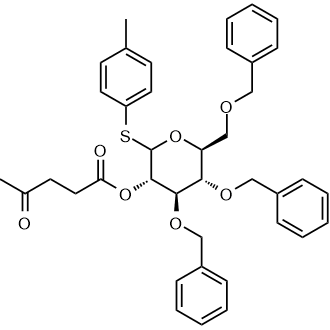 (3S,4R,5S,6S)-4,5-Bis(benzyloxy)-6-((benzyloxy)methyl)-2-(p-tolylthio)tetrahydro-2h-pyran-3-yl4-oxopentanoate|CS-0172161