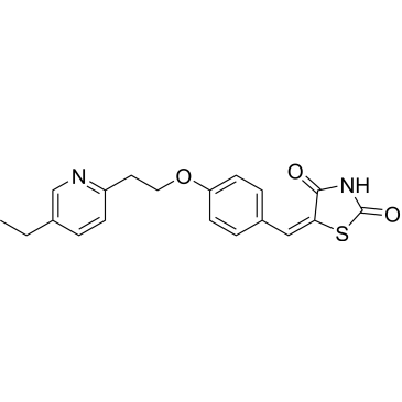 5-(4-(2-(5-Ethylpyridin-2-yl)ethoxy)benzylidene)thiazolidine-2,4-dione|CS-0172219