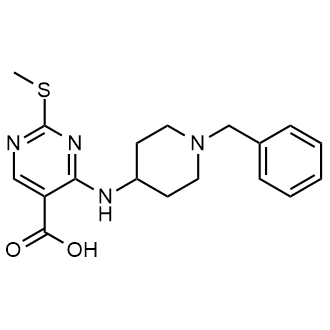 4-((1-Benzylpiperidin-4-yl)amino)-2-(methylthio)pyrimidine-5-carboxylic acid|CS-0172674