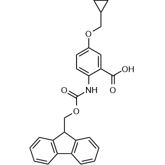 2-((((9H-Fluoren-9-yl)methoxy)carbonyl)amino)-5-(cyclopropylmethoxy)benzoicacid|CS-0172916