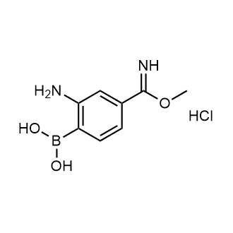 (2-Amino-4-(imino(methoxy)methyl)phenyl)boronic acid hydrochloride|CS-0173995