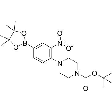Tert-butyl 4-(2-nitro-4-(4,4,5,5-tetramethyl-1,3,2-dioxaborolan-2-yl)phenyl)piperazine-1-carboxylate|CS-0174599