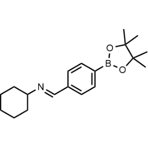 (E)-n-Cyclohexyl-1-(4-(4,4,5,5-tetramethyl-1,3,2-dioxaborolan-2-yl)phenyl)methanimine|CS-0175596