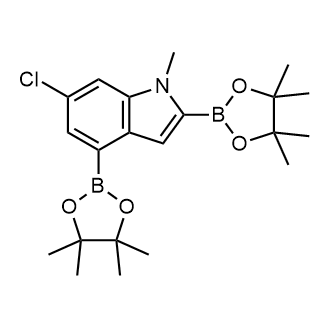 6-Chloro-1-methyl-2,4-bis(4,4,5,5-tetramethyl-1,3,2-dioxaborolan-2-yl)-1H-indole|CS-0176234