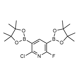 2-Chloro-6-fluoro-3,5-bis(4,4,5,5-tetramethyl-1,3,2-dioxaborolan-2-yl)pyridine|CS-0176299