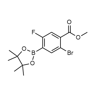 Methyl 2-bromo-5-fluoro-4-(4,4,5,5-tetramethyl-1,3,2-dioxaborolan-2-yl)benzoate|CS-0176302