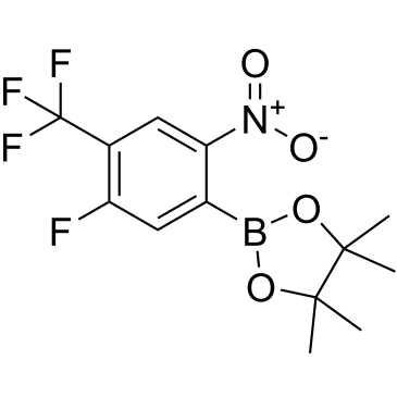 2-(5-Fluoro-2-nitro-4-(trifluoromethyl)phenyl)-4,4,5,5-tetramethyl-1,3,2-dioxaborolane|CS-0176411