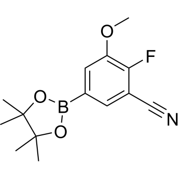 2-Fluoro-3-methoxy-5-(4,4,5,5-tetramethyl-1,3,2-dioxaborolan-2-yl)benzonitrile|CS-0176452