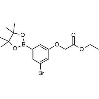 Ethyl 2-(3-bromo-5-(4,4,5,5-tetramethyl-1,3,2-dioxaborolan-2-yl)phenoxy)acetate|CS-0176459