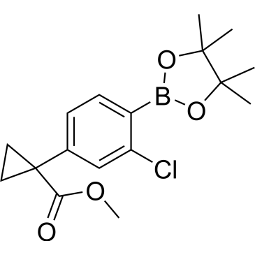 Methyl 1-(3-chloro-4-(4,4,5,5-tetramethyl-1,3,2-dioxaborolan-2-yl)phenyl)cyclopropane-1-carboxylate|CS-0176506