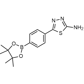 5-(4-(4,4,5,5-Tetramethyl-1,3,2-dioxaborolan-2-yl)phenyl)-1,3,4-thiadiazol-2-amine|CS-0176514