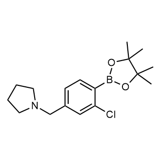 1-(3-Chloro-4-(4,4,5,5-tetramethyl-1,3,2-dioxaborolan-2-yl)benzyl)pyrrolidine|CS-0176548