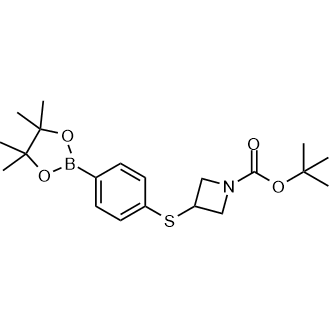 tert-Butyl 3-((4-(4,4,5,5-tetramethyl-1,3,2-dioxaborolan-2-yl)phenyl)thio)azetidine-1-carboxylate|CS-0176639