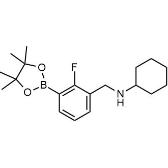 N-(2-Fluoro-3-(4,4,5,5-tetramethyl-1,3,2-dioxaborolan-2-yl)benzyl)cyclohexanamine|CS-0176670