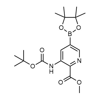 Methyl 3-((tert-butoxycarbonyl)amino)-5-(4,4,5,5-tetramethyl-1,3,2-dioxaborolan-2-yl)picolinate|CS-0176733