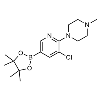 1-(3-Chloro-5-(4,4,5,5-tetramethyl-1,3,2-dioxaborolan-2-yl)pyridin-2-yl)-4-methylpiperazine|CS-0176747