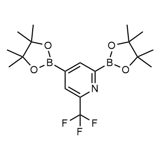 2,4-Bis(4,4,5,5-tetramethyl-1,3,2-dioxaborolan-2-yl)-6-(trifluoromethyl)pyridine|CS-0176766