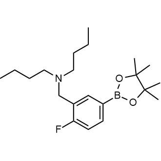 N-Butyl-N-(2-fluoro-5-(4,4,5,5-tetramethyl-1,3,2-dioxaborolan-2-yl)benzyl)butan-1-amine|CS-0176816