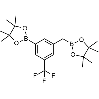 4,4,5,5-Tetramethyl-2-(3-(4,4,5,5-tetramethyl-1,3,2-dioxaborolan-2-yl)-5-(trifluoromethyl)benzyl)-1,3,2-dioxaborolane|CS-0176824